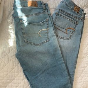 2 pairs of American Eagle jeans